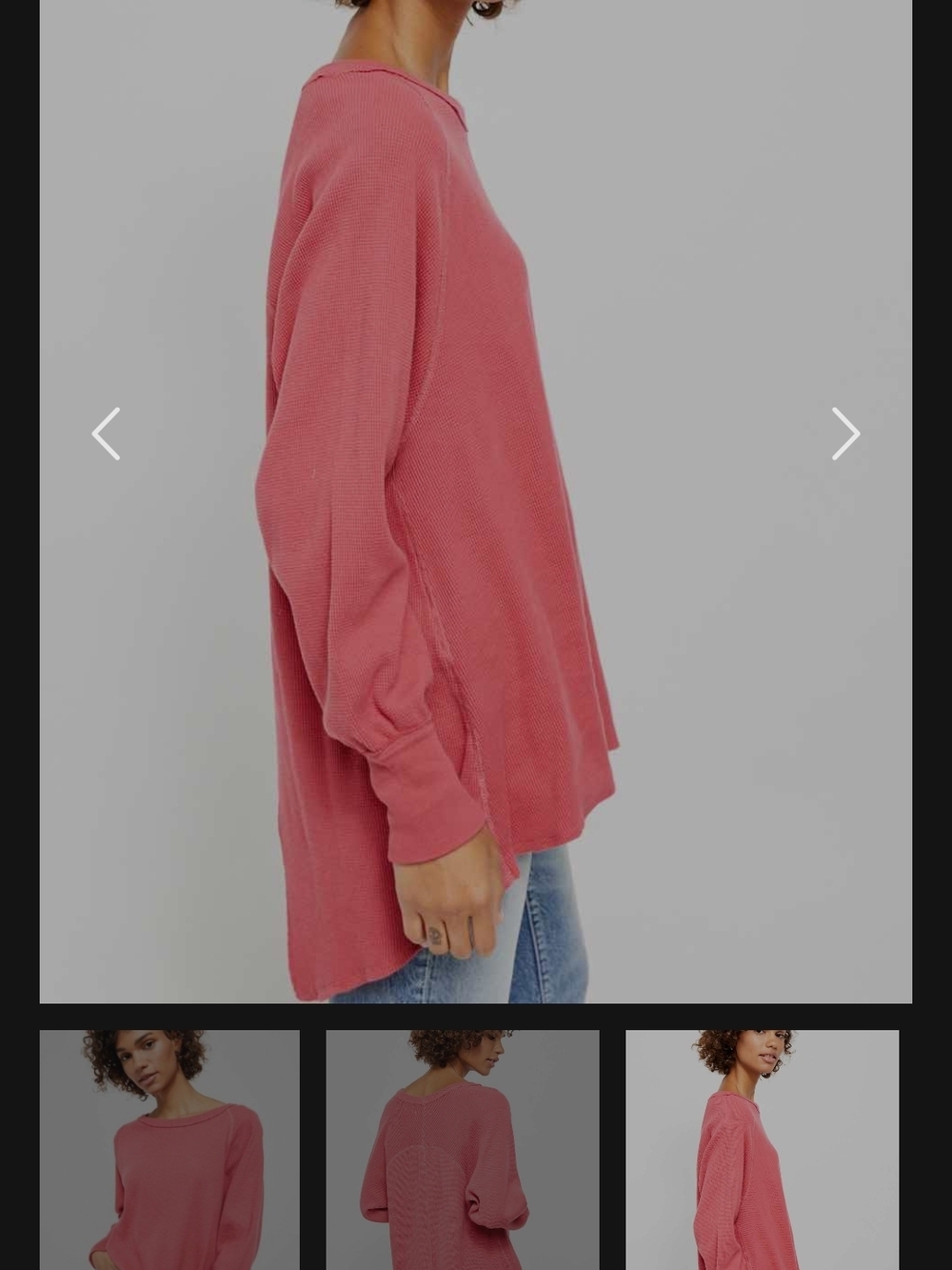 Free People We The Free Women's Relaxed Boatneck Sweater - Rose Pink - Picture 2 of 6